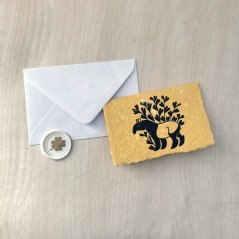 Přáníčko Tapira A7 oranžové