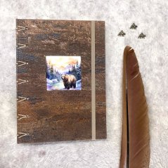 Medvědí stezkou horami: tečkovaný zápisník se hřbetem