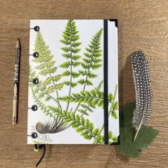 Tečkovaný zápisník A5: The ferns of Great Britain No.1