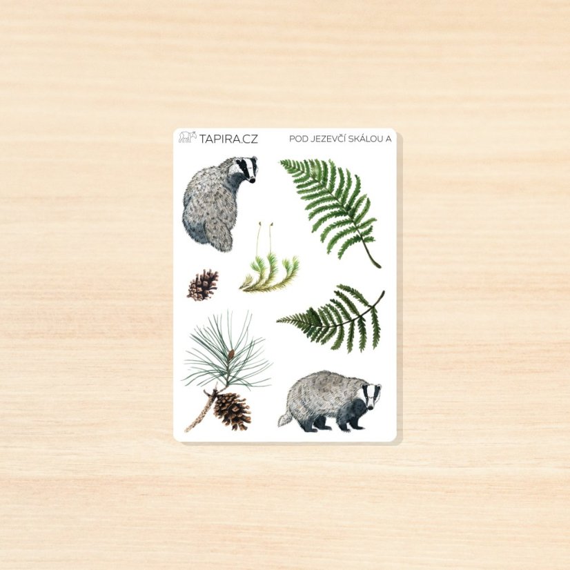 Pod jezevčí skálou - vzor: A