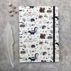 Tečkovaný zápisník se zvířátky