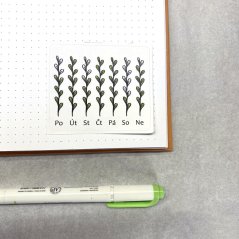 Plánovací samolepky se stejnými větvičkami