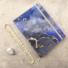 Tečkovaný zápisník Blue drops No.1