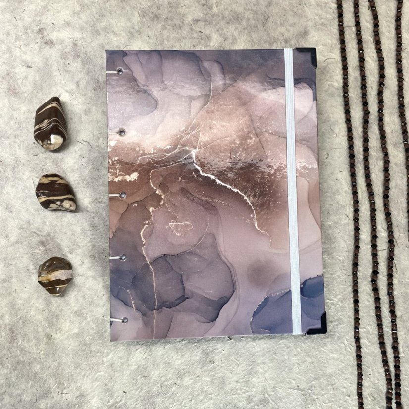 Tečkovaný zápisník Soumrak bouřlivý II, A5