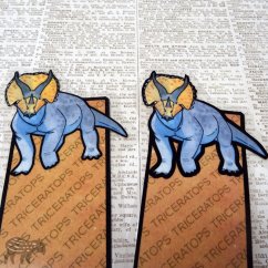 Triceratops- záložka do knihy