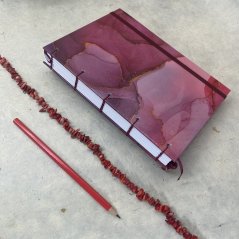 Tečkovaný zápisník A5 Rose drops No.6