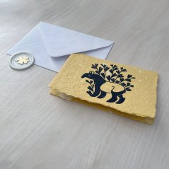 Přáníčko Tapira A7 oranžové