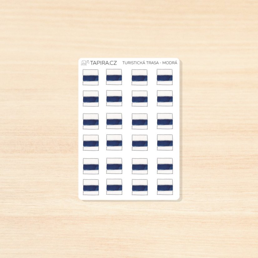 Turistické trasy - vzor: modrá