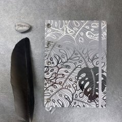 Tečkovaný zápisník Stříbrné monstery