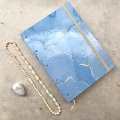 Tečkovaný zápisník Blue drops No.8