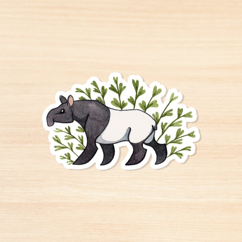 Tapira - kusová samolepka