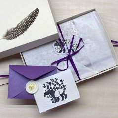 Hotový dárek: zápisník A5 v krabičce s přáním