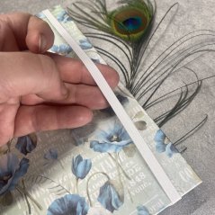 Tečkovaný zápisník Secret garden s květinami