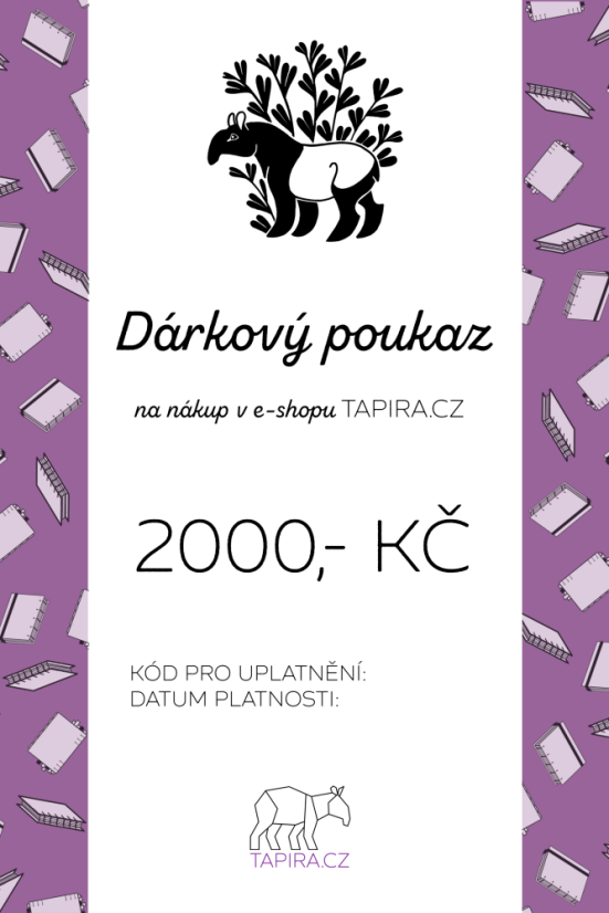 Dárkový poukaz na 2000,- Kč