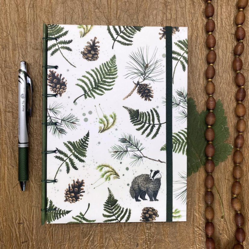 Tečkovaný zápisník Pod jezevčí skálou vazba secret belgian