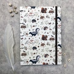 Tečkovaný zápisník se zvířátky