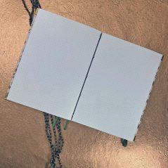 Tečkovaný zápisník Listí ve větru