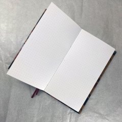 Cestovatelský tečkovaný zápisník s cíniemi