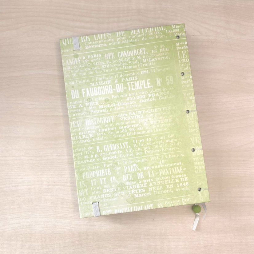 Tečkovaný zápisník Secret garden s pávem