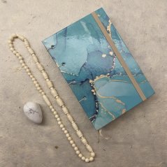 Tečkovaný zápisník Blue drops A6 No.3