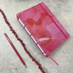 Tečkovaný zápisník A5 Rose drops No.3