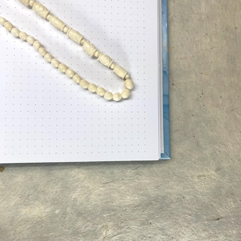 Tečkovaný zápisník Blue drops No.1