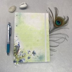 Tečkovaný zápisník Secret garden s pávem