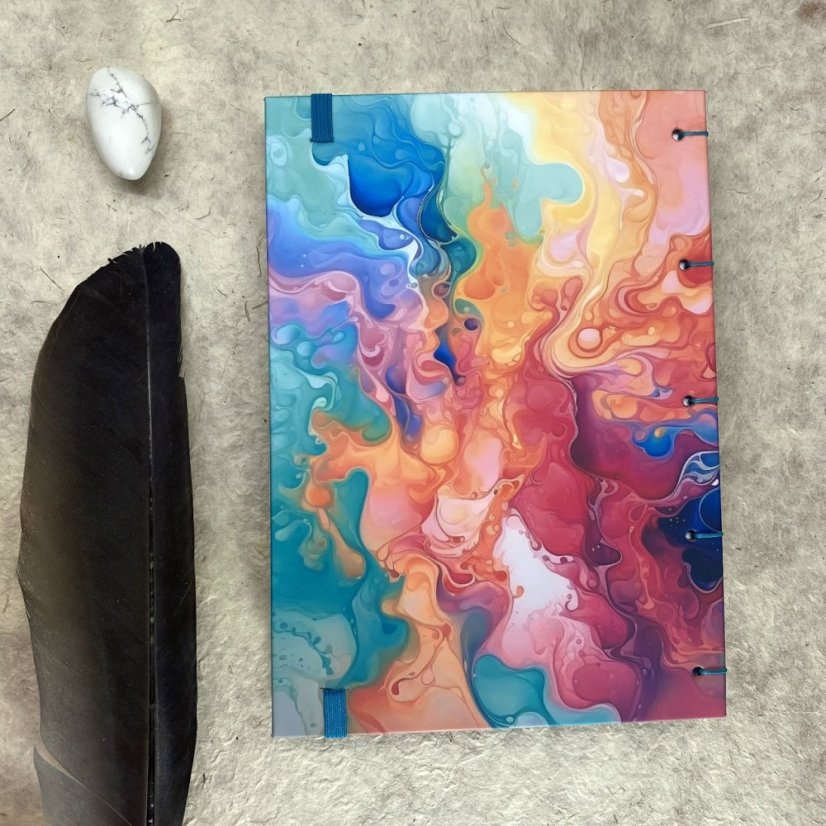 Tečkovaný zápisník Ink drops A5 No.20