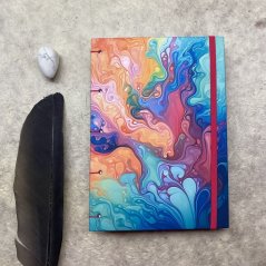 Tečkovaný zápisník Ink drops A5 No.19