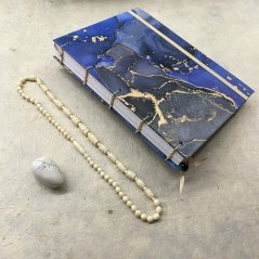 Tečkovaný zápisník Blue drops No.1