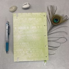 Tečkovaný zápisník Secret garden s pávem