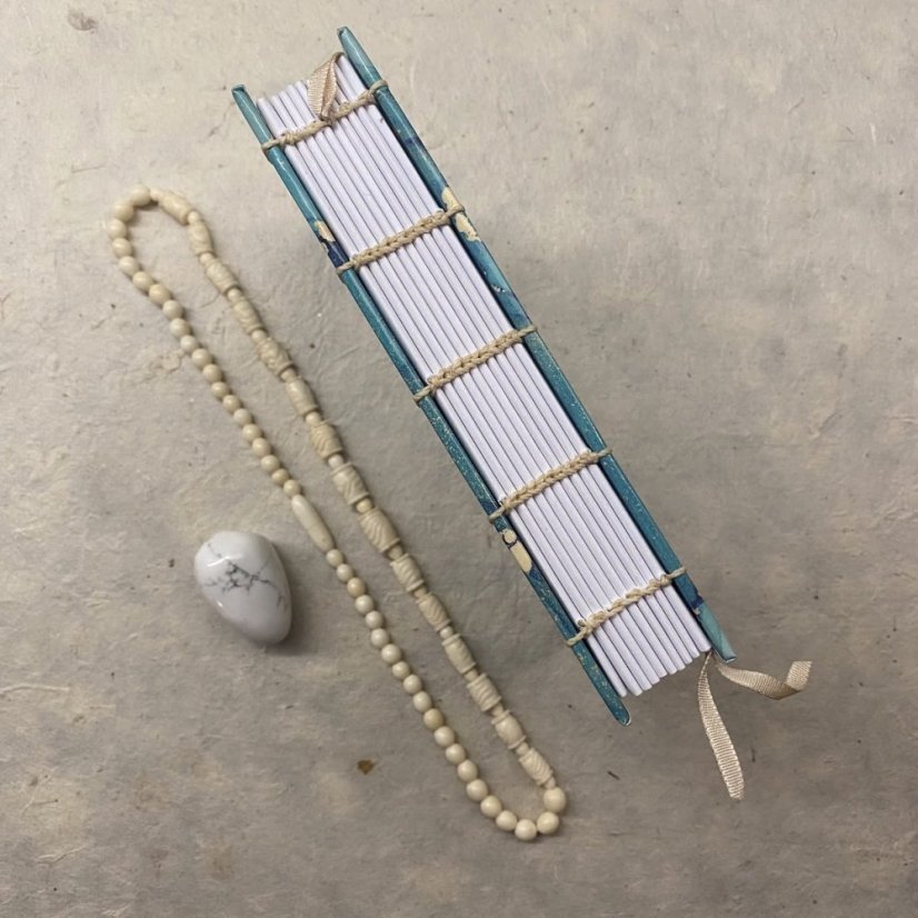 Tečkovaný zápisník Blue drops A6 No.3