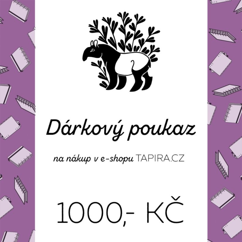 Dárkový poukaz na 1000,- Kč
