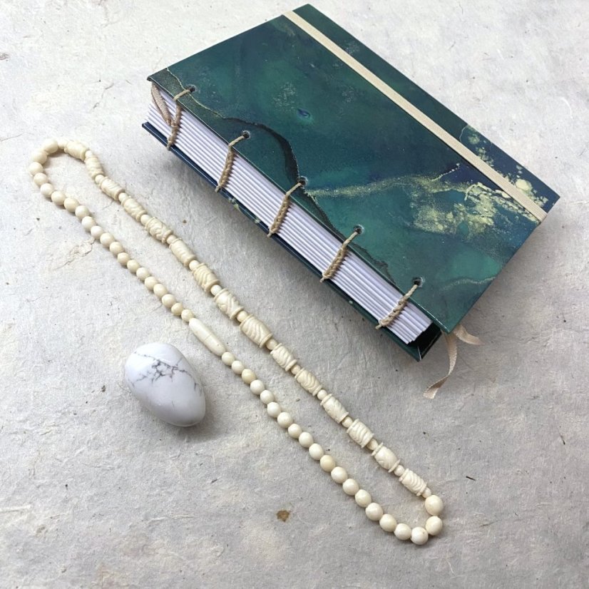 Tečkovaný zápisník Blue drops A6 No.1