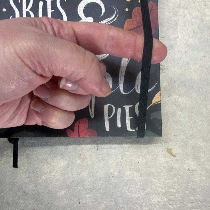 Tečkovaný zápisník Time for Autumn skies & apple pies