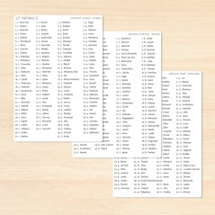 Jmeniny - samolepky s tiskacím písmem