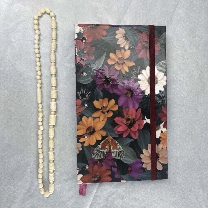 Cestovatelský tečkovaný zápisník s cíniemi