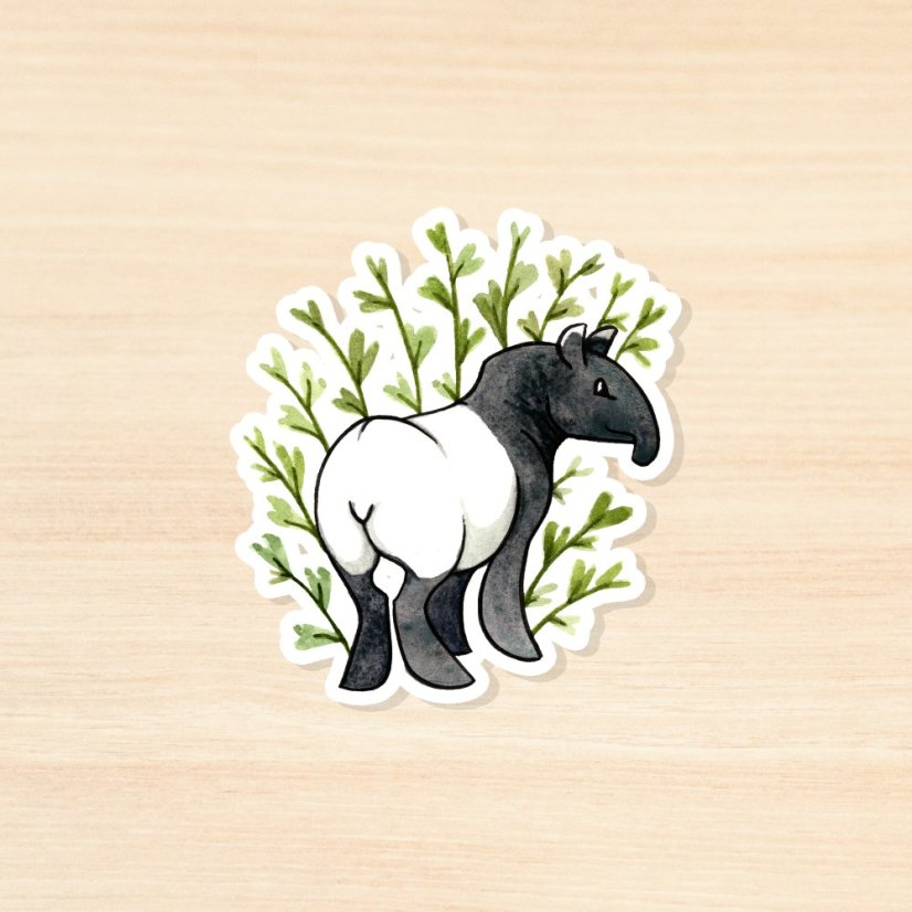Tapira - kusová samolepka