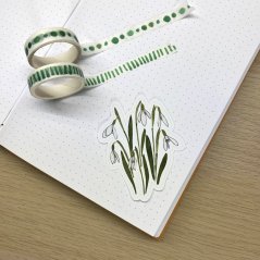 Sněženky - kusová samolepka