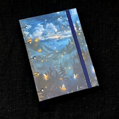 Noční krajina se světluškami A6