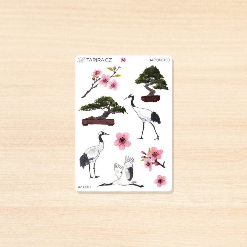 Japonsko - samolepky Cesta kolem světa
