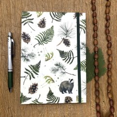 Tečkovaný zápisník Pod jezevčí skálou koptská vazba