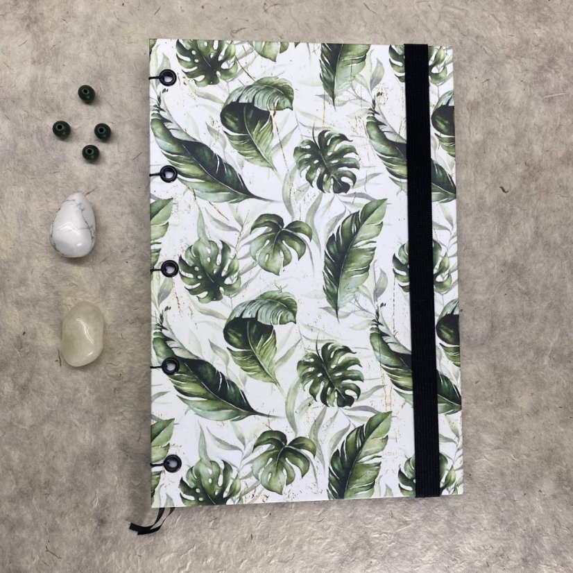 Zápisník A5+: Tropické listy