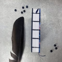 Tečkovaný zápisník A6 Noční krajina se světluškami