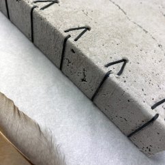 Tečkovaný zápisník beton s pevným hřbetem