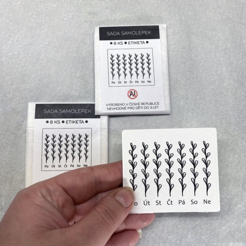 Plánovací samolepky se stejnými větvičkami