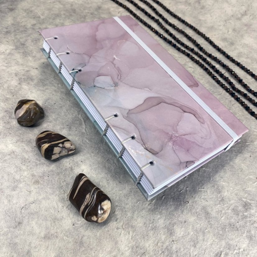 Tečkovaný zápisník Soumrak něžný - cestovatelský