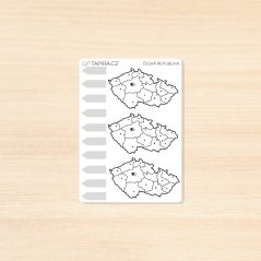 Česká republika - větší mapky se šipkami