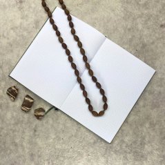 Tečkovaný zápisník A5 Green drops No.4