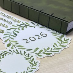 Bujo na příští rok 2026: zelená